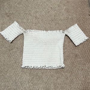 white tank/off shoulder